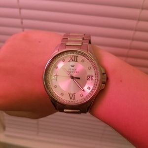 Juicy Couture Silver Stainless Steel Crystal Watch